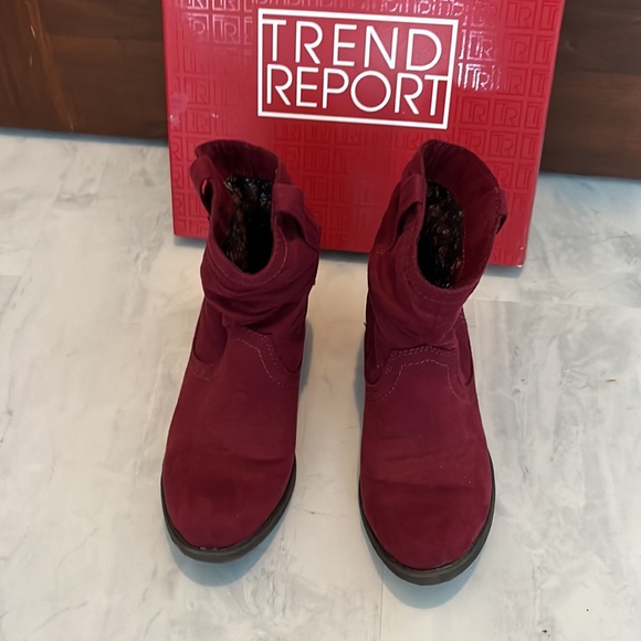 Trend Report, Rosie, Red wine boots size 6 - Picture 2 of 7